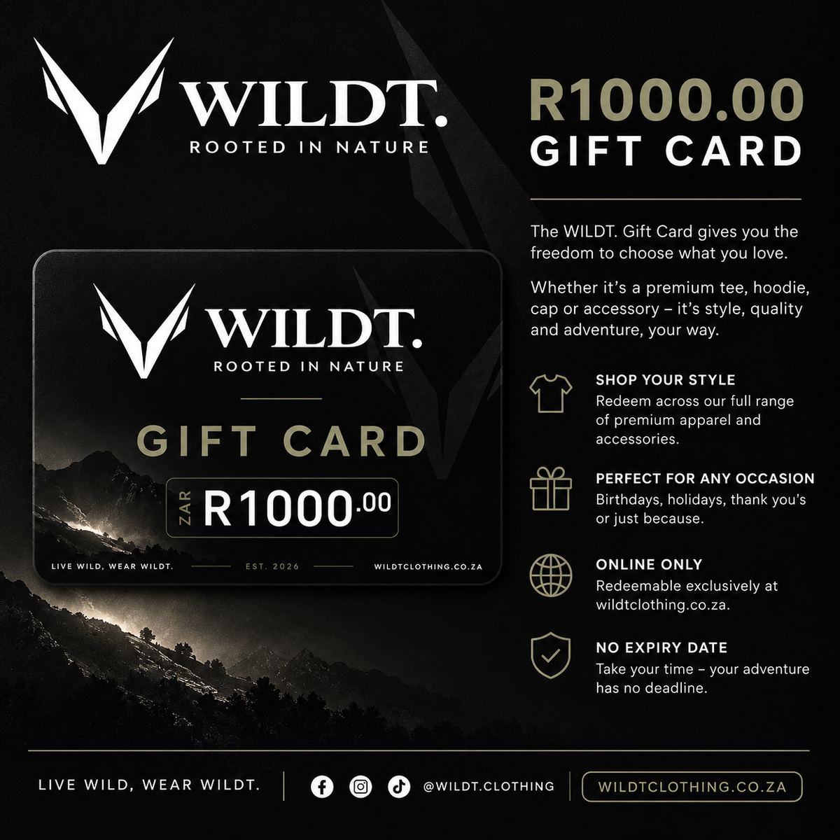 GIFT CARD - R 1 000.00