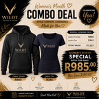 Ladies Hoodie & Black Tee Combo R985.00