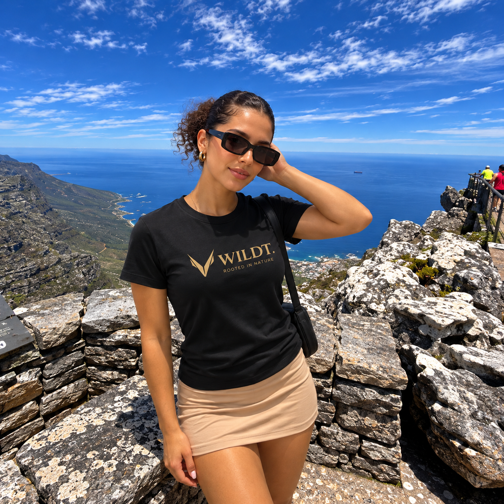 Ladies Classic Scoop Neck T-Shirt (Black) 100% Cotton