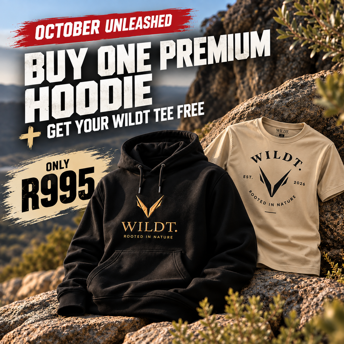 Mens Hoodie + FREE Stone T-Shirt