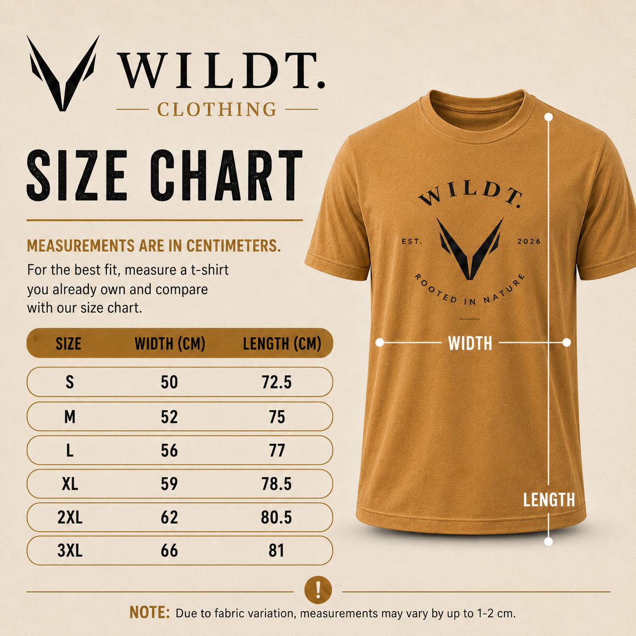 WILDT Premium T-Shirt (Stone)