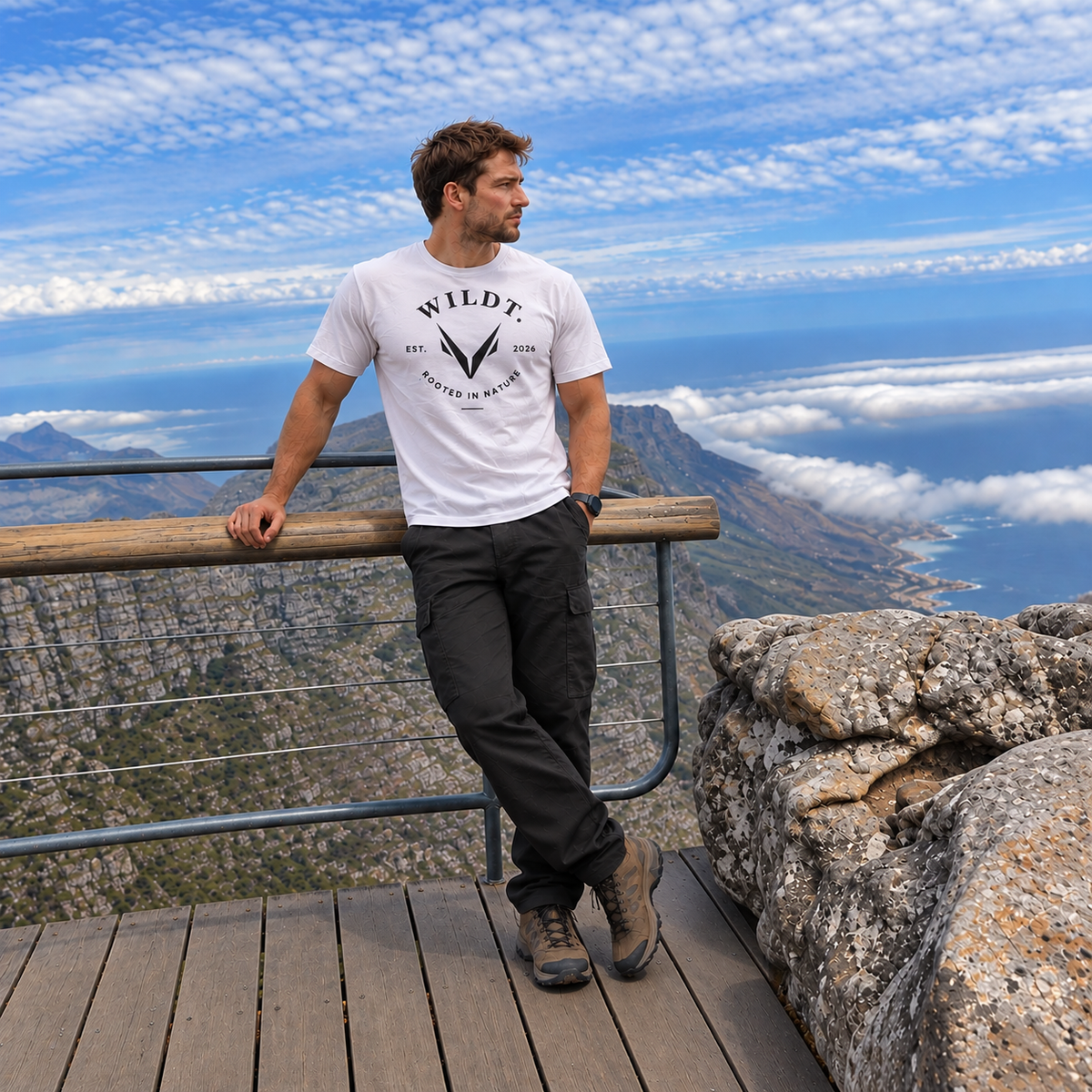 WILDT Premium T-Shirt (White) 100% Cotton
