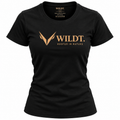 Ladies Classic Scoop Neck T-Shirt (Black) 100% Cotton