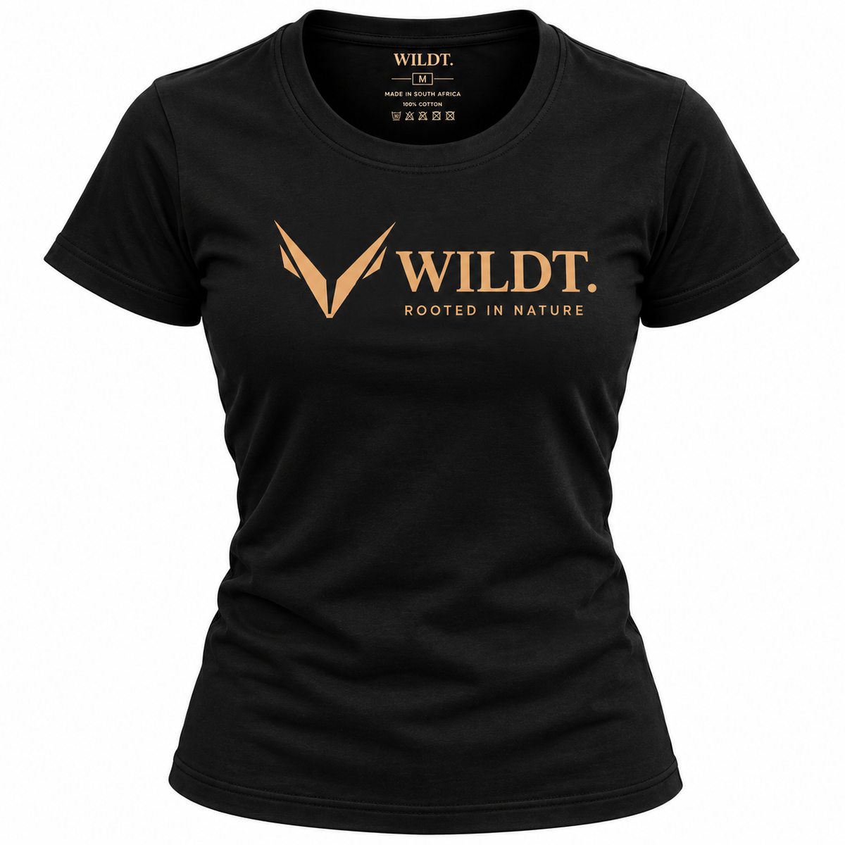 Ladies Classic Scoop Neck T-Shirt (Black) 100% Cotton