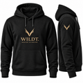 Mens Heavyweight Fleece Hoodie (Black)